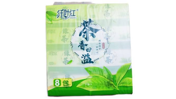 纤叶红茶香四溢抽纸   400张*8包/提