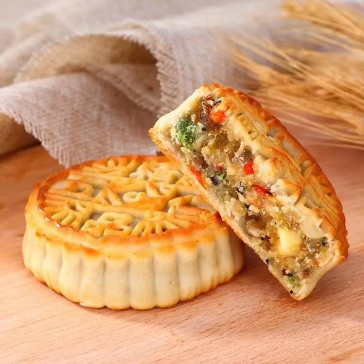 福安特产传统中秋月饼（五仁）6寸约500g/份