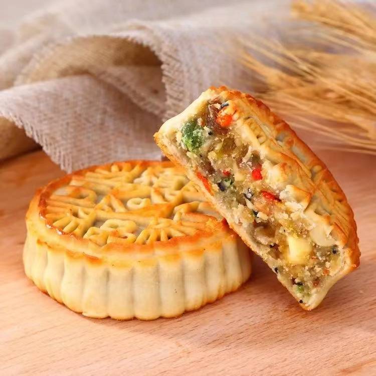 福安特产传统中秋月饼(五仁)6寸约500g/份