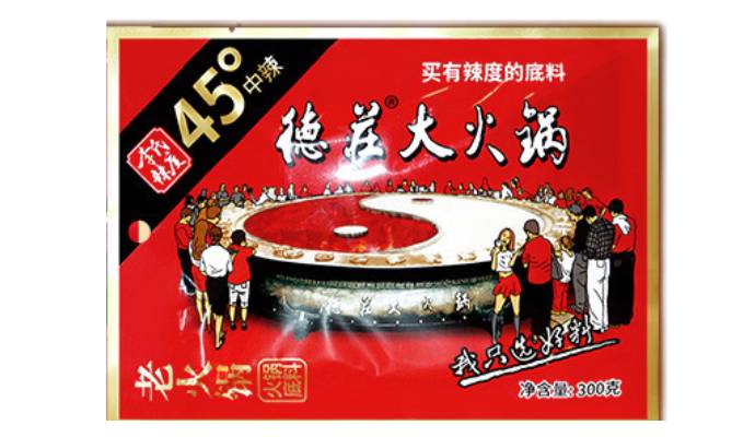 重庆德庄大火锅底料45° 150g/袋