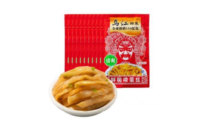 乌江轻盐 清爽  鲜脆榨菜丝   60g/包