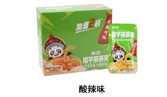 椒选魔芋条条爽酸辣味   16g/包
