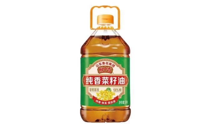 鲁花厨中香非转基因纯香菜籽油食用油    5L/桶