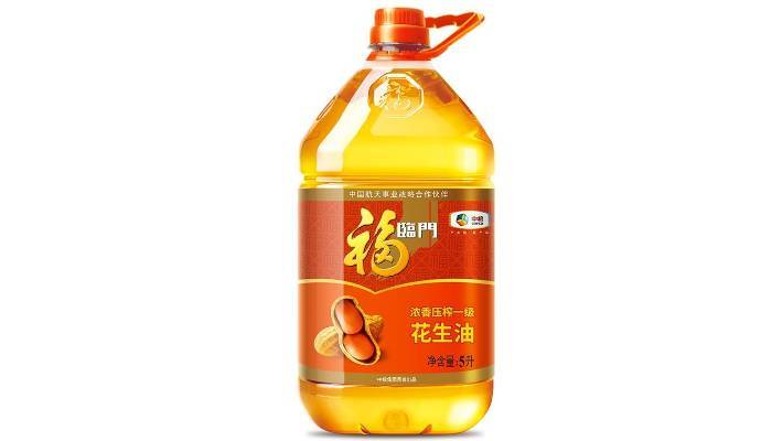中粮福临门浓香压榨一级花生油   5L/桶