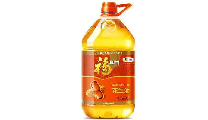 中粮福临门浓香压榨一级花生油 5L/桶