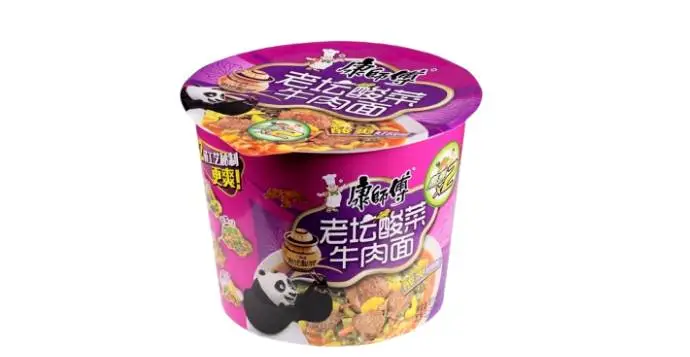 康师傅老坛酸菜牛肉面 122g/桶