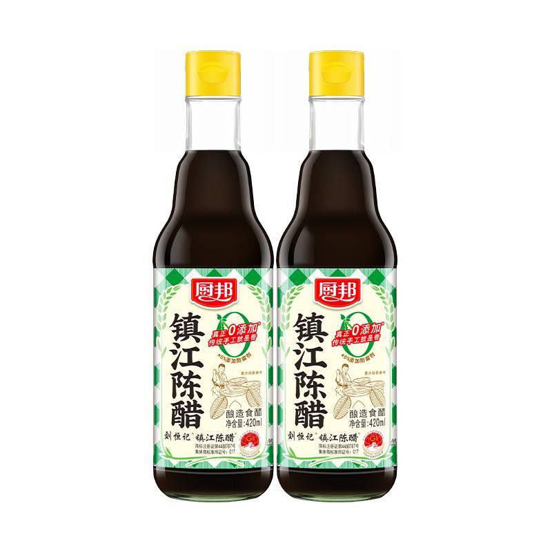 厨邦零添加镇江陈醋    420ml/瓶