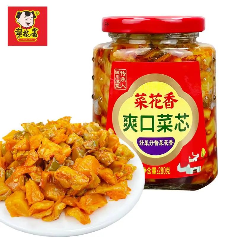 菜花香爽口菜芯    330g/瓶