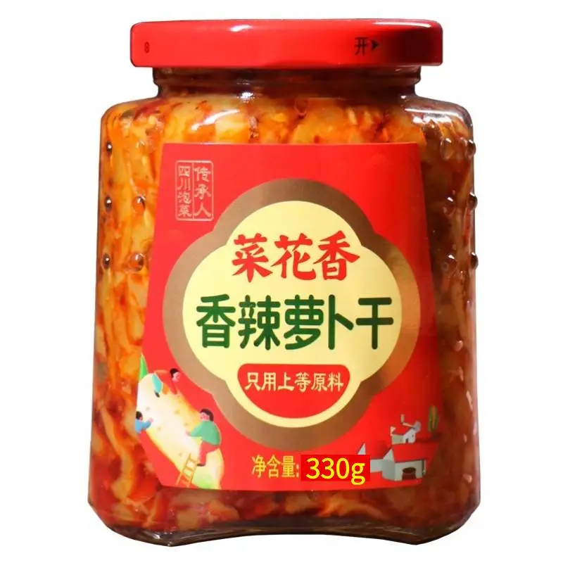 菜花香麻辣萝卜干   330g/瓶