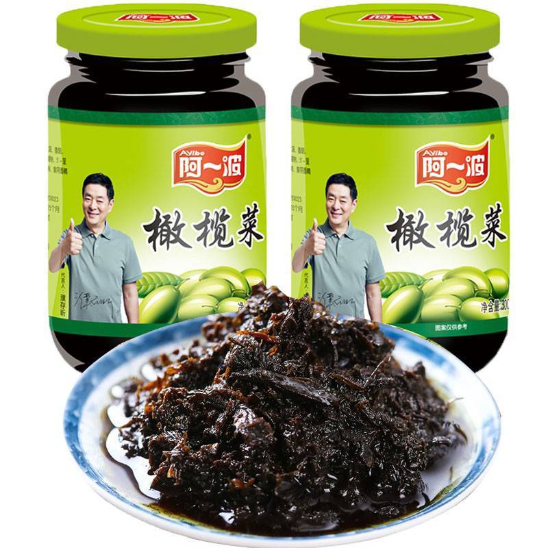 阿一波橄榄菜   300g/瓶装  即食酱菜开味小菜配粥
