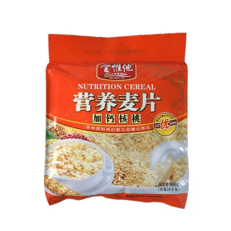 金惟他牛奶加钙核桃燕麦即溶营养麦片600g 1/包