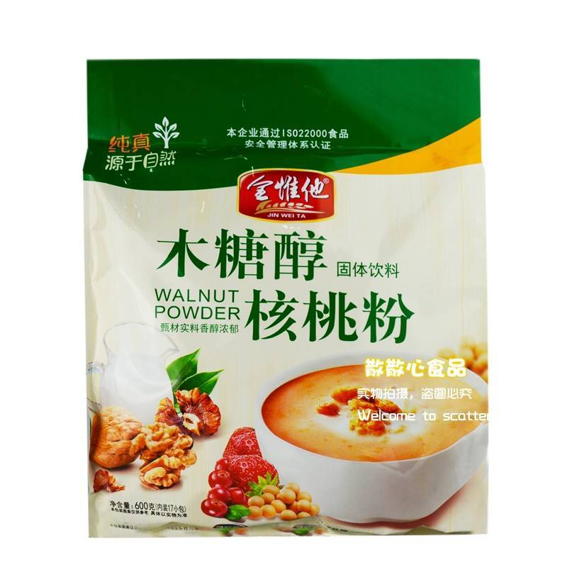 金惟他核桃粉   600g/包  木糖醇核桃粉冲饮代餐
