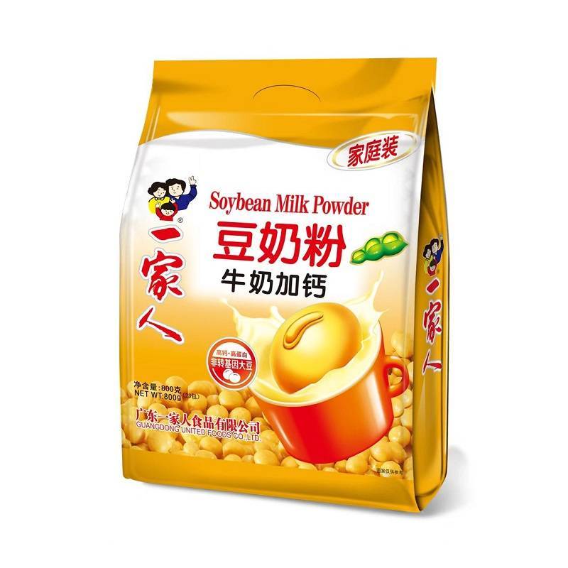 一家人豆奶粉牛奶加钙豆奶800g（内23小包）冲泡营养早餐学生豆浆