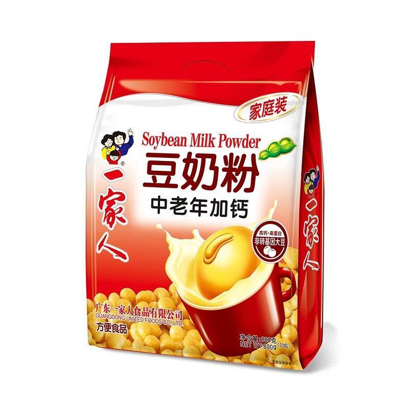 一家人豆奶粉中老年牛奶加钙豆奶800g