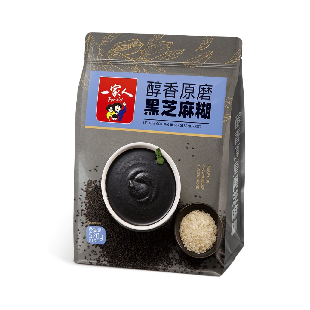 一家人黑芝麻糊  520g醇香原磨  15包  