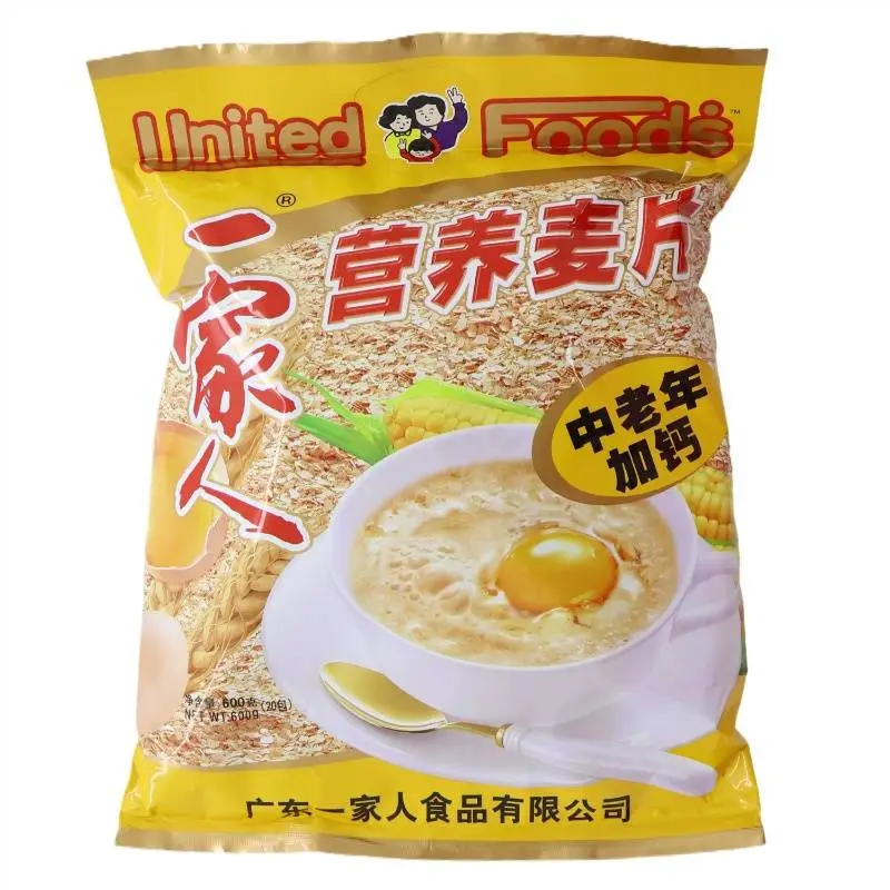 一家人营养麦片中老年加钙麦片   600g/袋