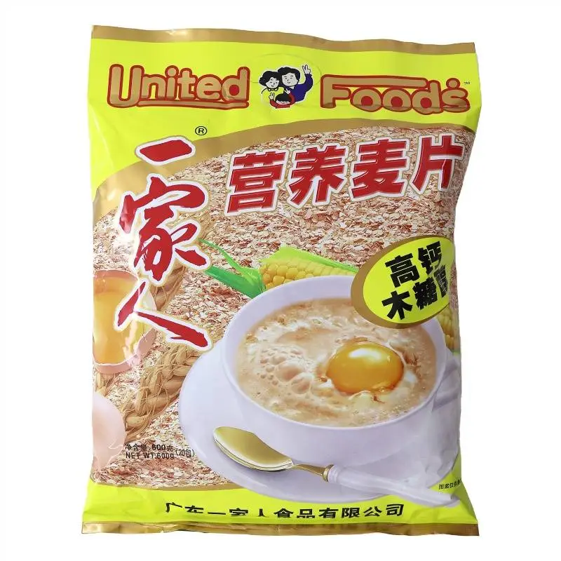 一家人麦片即食免煮高钙木糖醇营养燕麦片   600g/袋