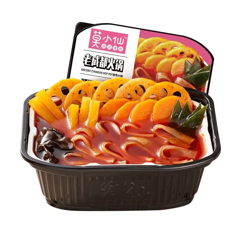 莫小仙老成都自热火锅麻辣素食牛油自热小火锅 300g/盒
