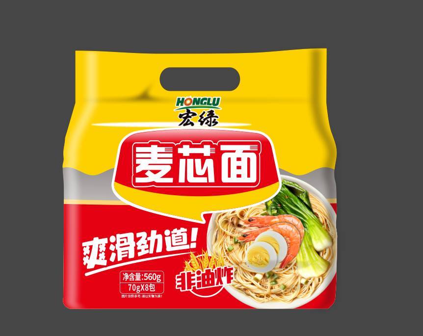 宏绿麦芯面   560g/包