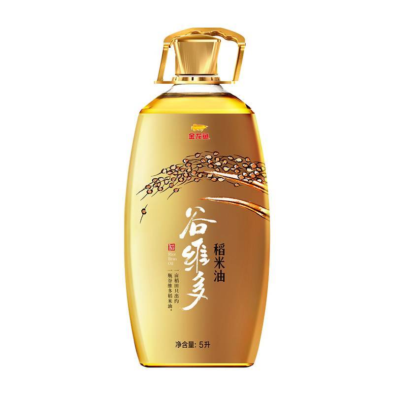官方金龙鱼谷维多特级稻米油   5L/ 桶