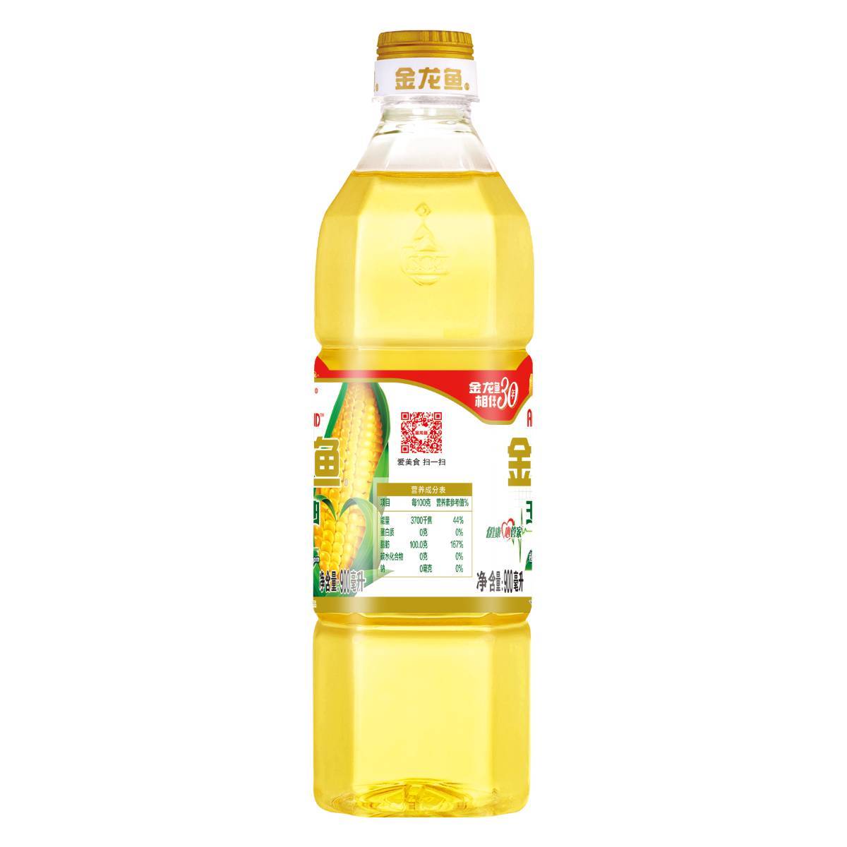 金龙鱼非转基因玉米胚芽油   900ml/瓶