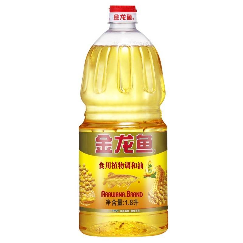 金龙鱼花生浓香型食用植物调和油   1.8L/瓶  转基因食用油