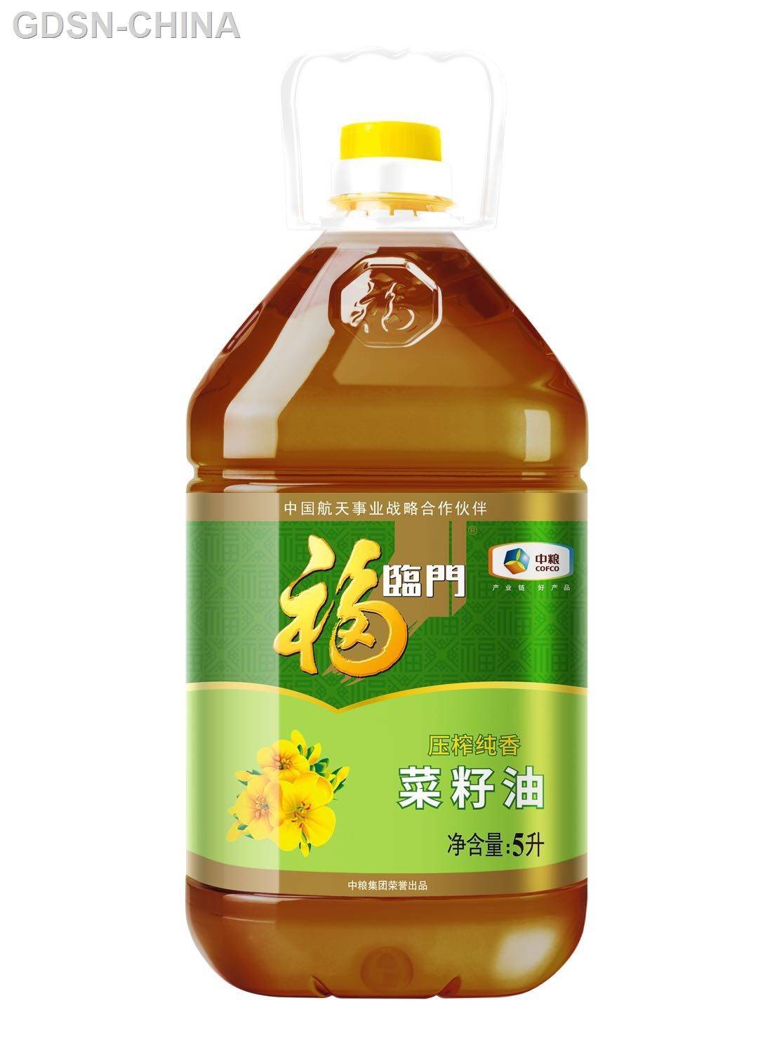 中粮福临门压榨纯香菜籽油   5L/桶