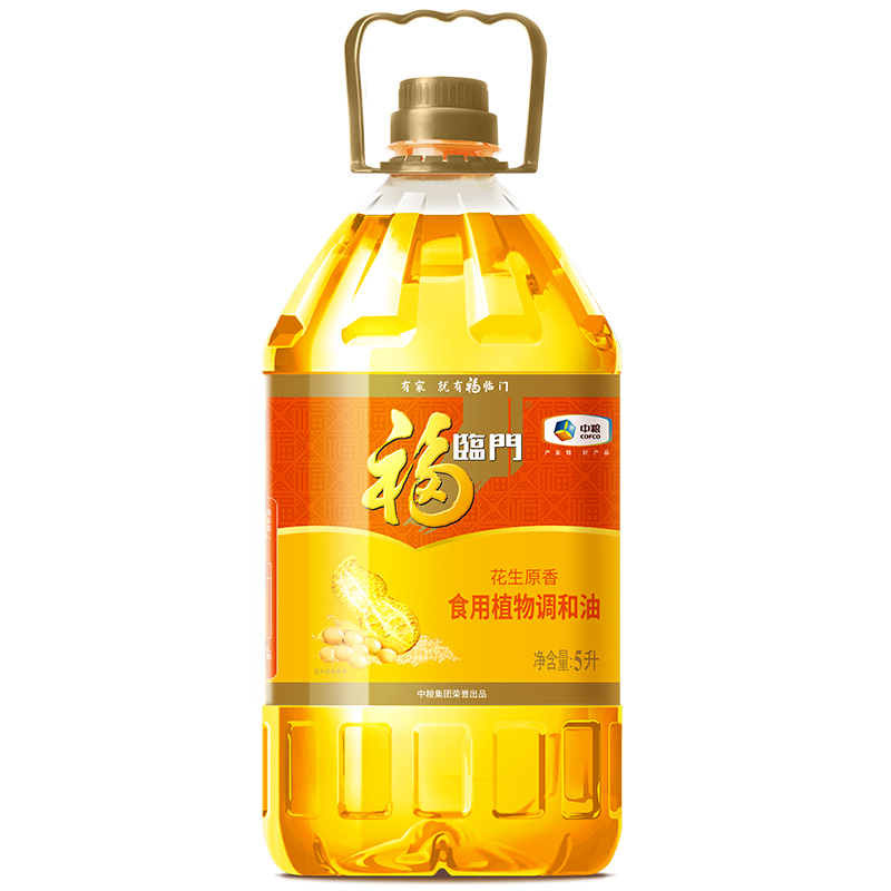福临门花生原香植物调和油   5L桶