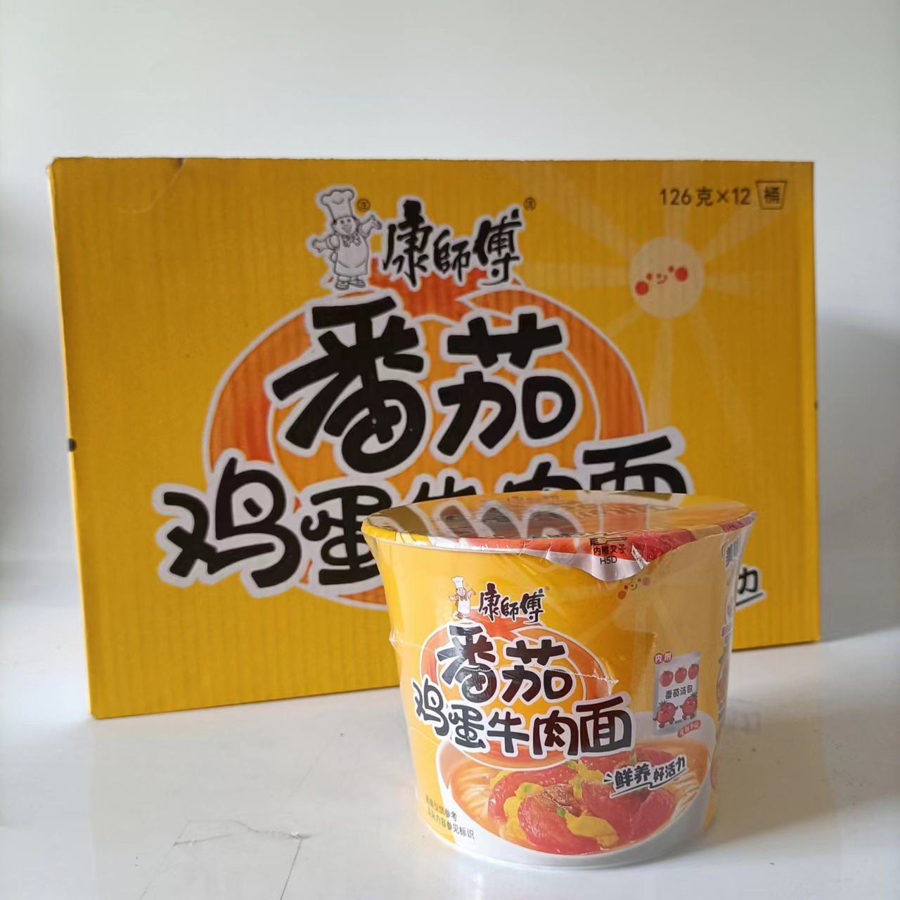 康师傅番茄鸡蛋牛肉面   126g/桶