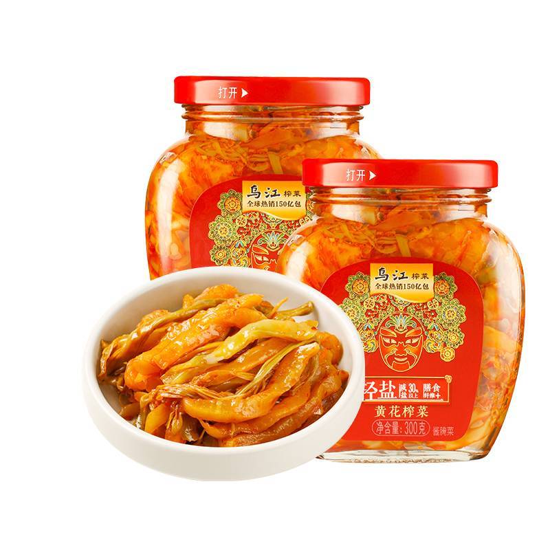 乌江榨菜瓶装黄花什锦罐装  300g/瓶