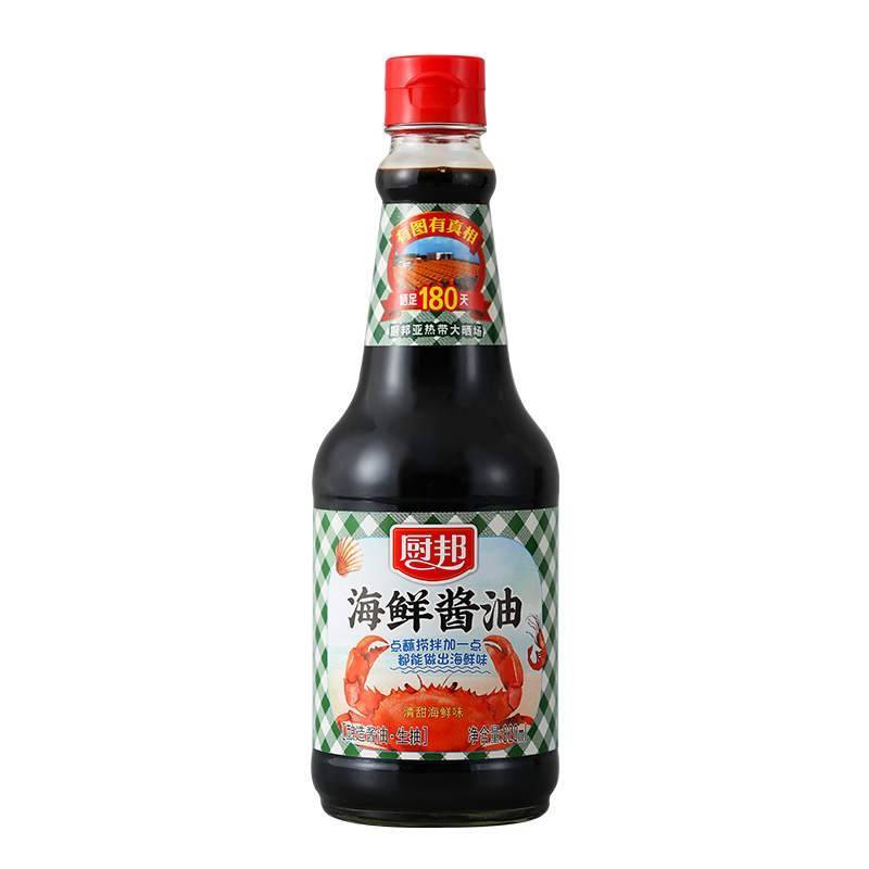 厨邦酱油一级生抽鲜甜海鲜味   820ml/瓶