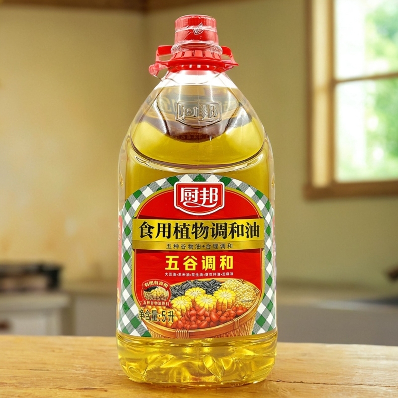厨邦食用植物五谷调和油   5L/桶