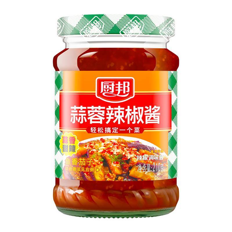 厨邦蒜蓉辣椒酱   210g/瓶拌面酱料
