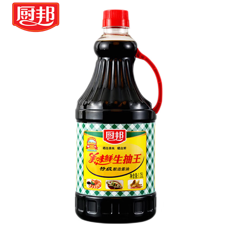 厨邦美味鲜生抽王   1.25L/瓶