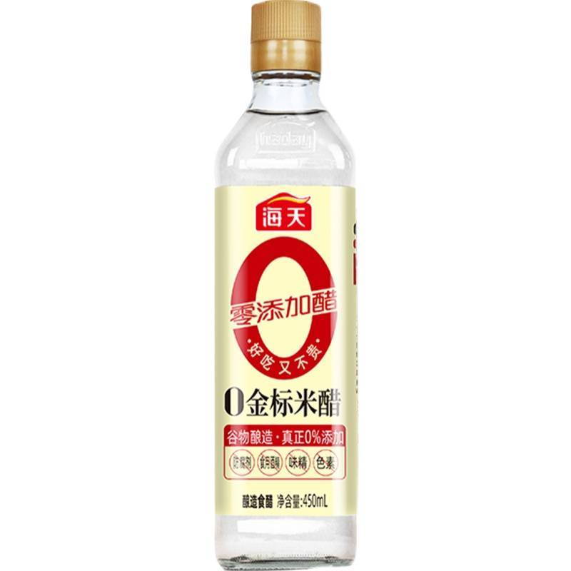 海天0金标米醋   450ml/瓶纯粮酿造