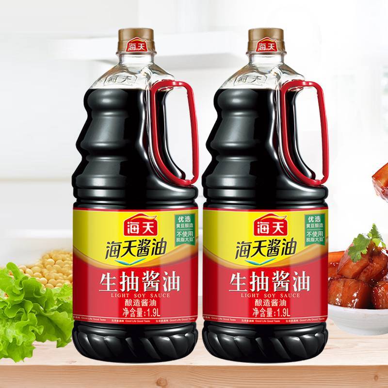 海天生抽酱油   1.9L/瓶