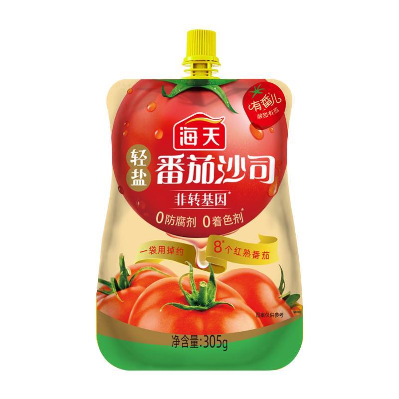 海天儿童轻盐番茄沙司   305g/袋
