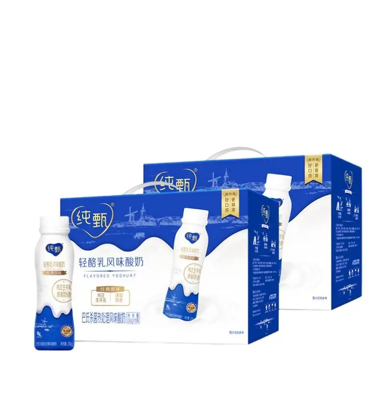 蒙牛纯甄轻酪乳风味酸牛乳原味 230g×10瓶/箱