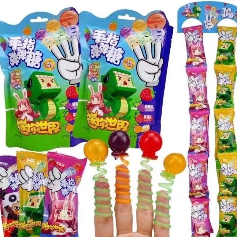 乐力佳50g手指弹弹糖