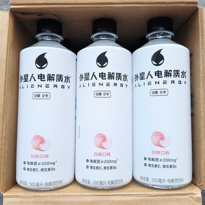 外星人电解质水白桃味500ml/瓶