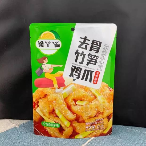 去骨竹笋鸡爪（柠檬酸辣味）82g/包