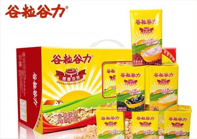 谷粒谷力谷物绿豆味浓浆谷物饮品   250ml*18盒整箱