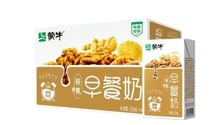 【特价喝到9月】蒙牛早餐奶核桃味利乐包   250ml*24盒/件