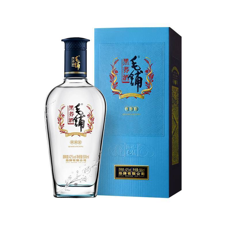 劲牌毛铺黑荞苦荞酒42度500ml*1瓶瓶装酒荞麦酒