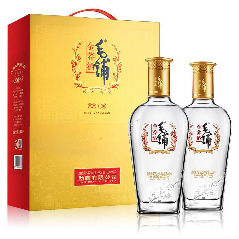 劲牌毛铺金荞苦荞酒42度500ml*1瓶白酒