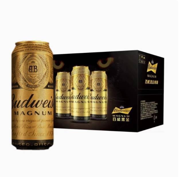 百威啤酒黑金500ml*12听