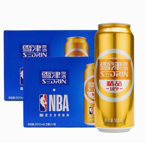 雪津精品啤酒10度500ml*12/箱