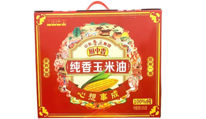 鲁花厨中香生米油1.6L*2瓶   (礼盒)