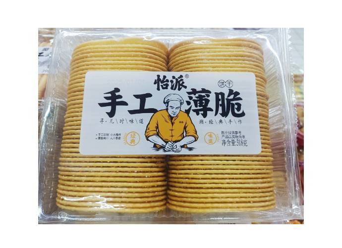 怡派手工薄脆饼干老式薄饼    318g/盒