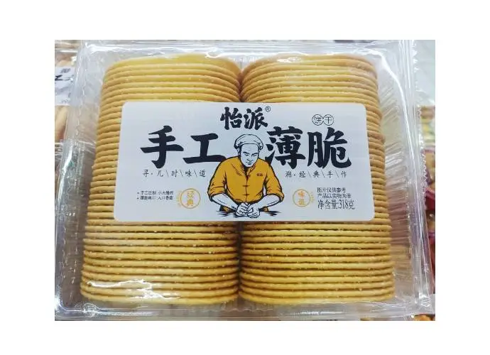 怡派手工薄脆饼干老式薄饼 318g/盒
